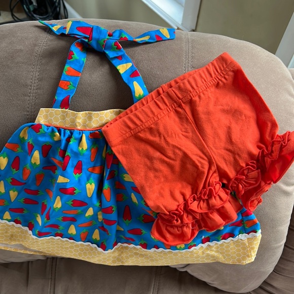 Other - Ricrac & Ruffles Girl’s Halter and Ruffle Shorts